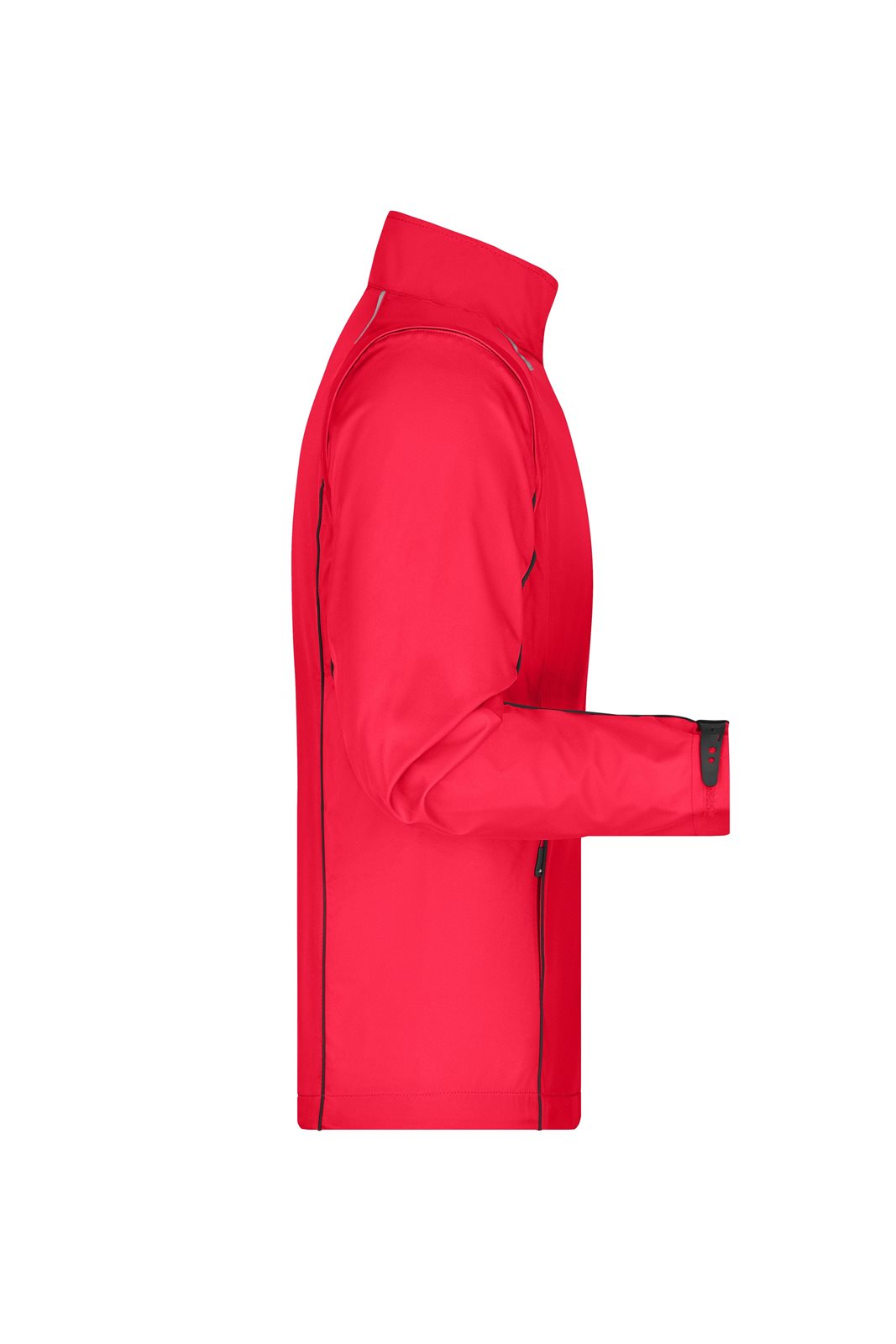 Jacke Herren Schwarz/Rot – Men's Zip-Off Softshell Jacket, Detailansicht