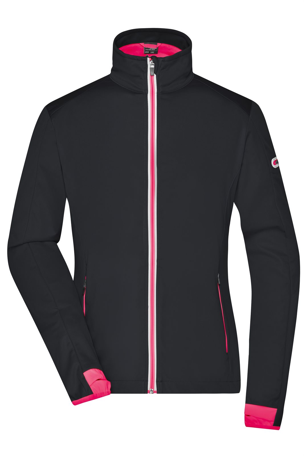 Jacke Damen Schwarz/Rot – Ladies' Sports Softshell Jacket