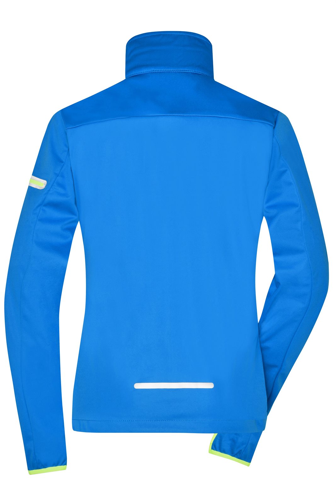 Jacke Damen Blau/Gelb/Neon – Ladies' Sports Softshell Jacket, Detailansicht
