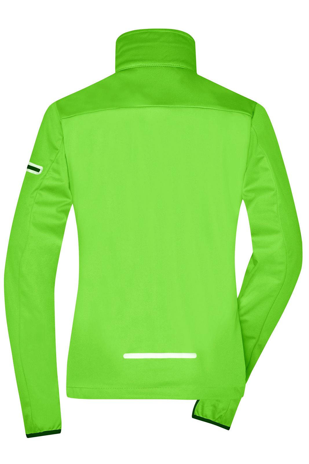Jacke Damen Schwarz/Grün/Neon – Ladies' Sports Softshell Jacket, Detailansicht