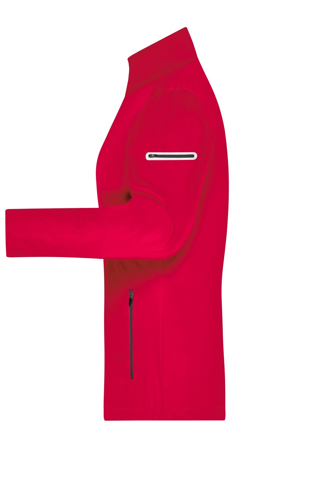 Jacke Damen Rot/Schwarz – Ladies' Sports Softshell Jacket, Detailansicht