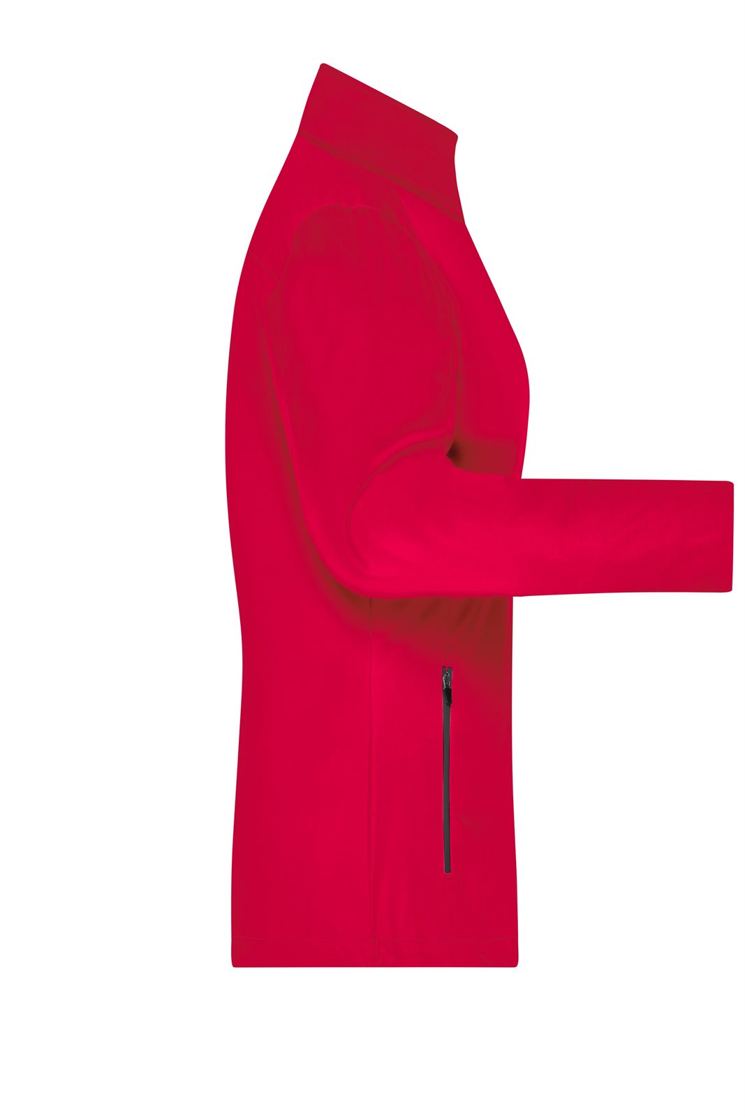 Jacke Damen Rot/Schwarz – Ladies' Sports Softshell Jacket, Detailansicht