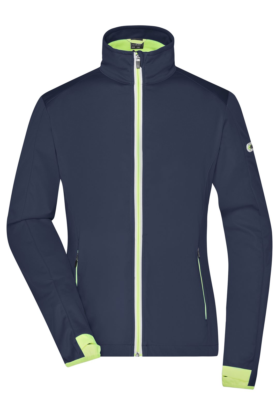 Jacke Damen Blau/Gelb – Ladies' Sports Softshell Jacket