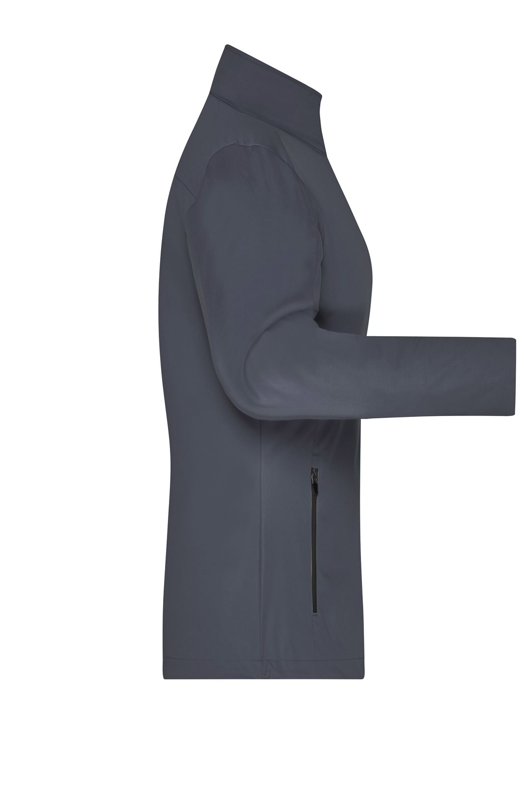 Jacke Damen Grau/Schwarz – Ladies' Sports Softshell Jacket, Detailansicht
