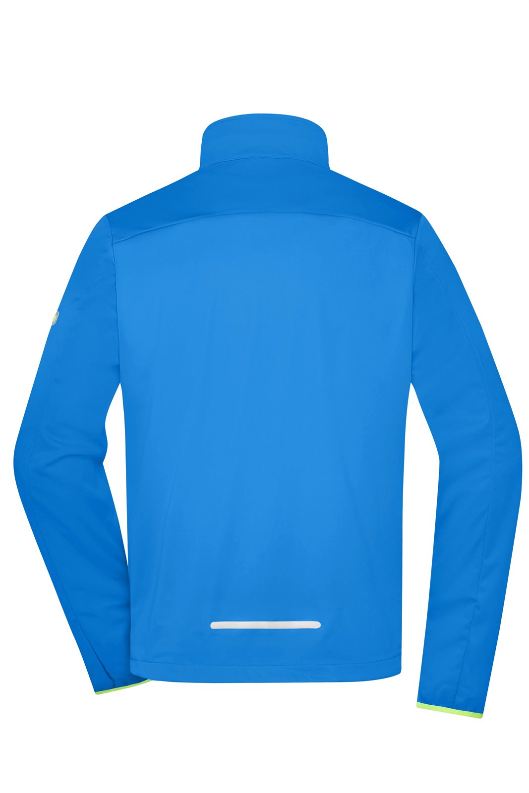 Jacke Herren Blau/Gelb/Neon – Men's Sports Softshell Jacket, Detailansicht