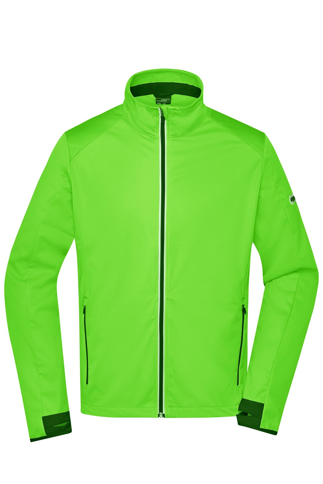Jacke Herren Schwarz/Grün/Neon – Men's Sports Softshell Jacket