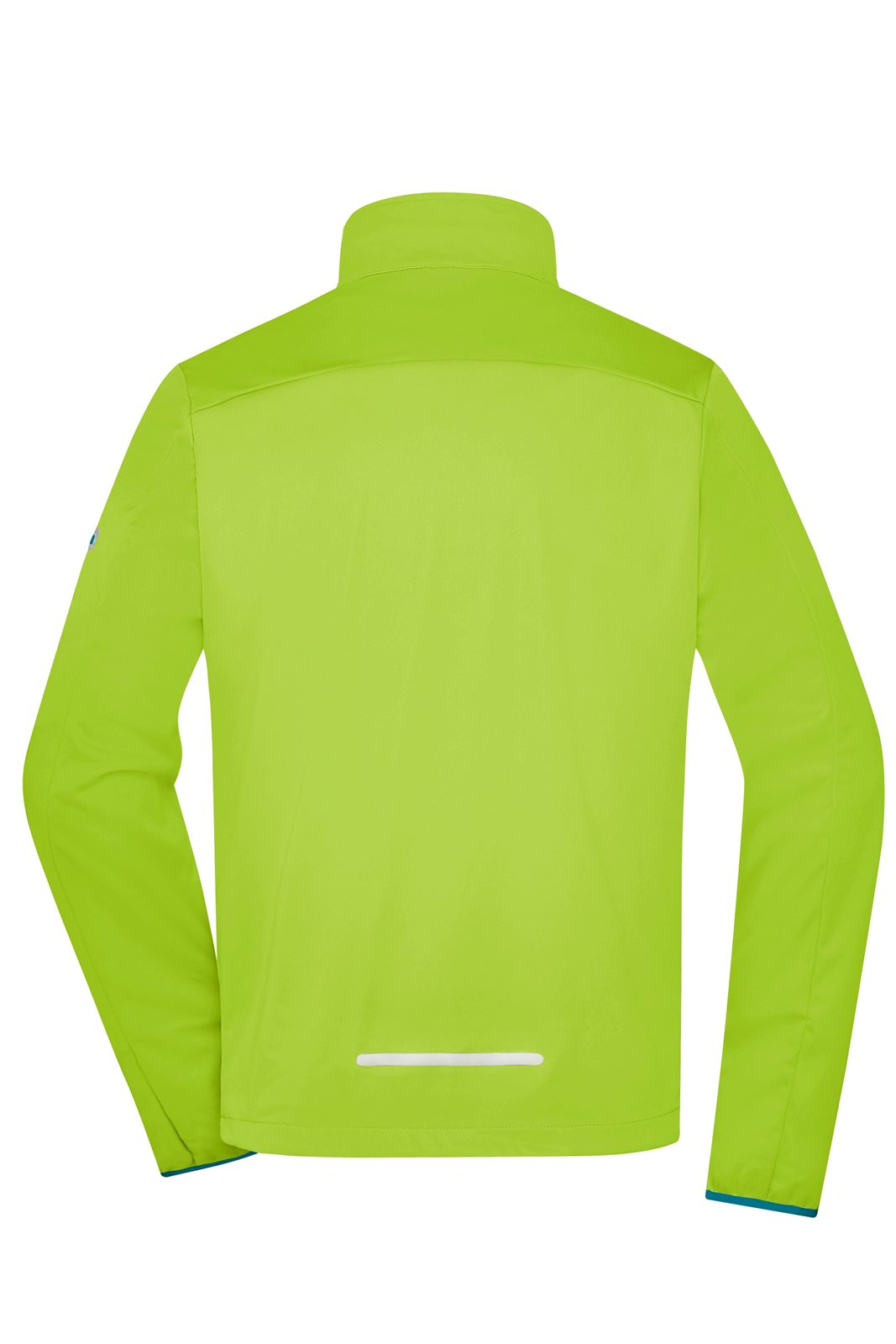 Jacke Herren Gelb/Blau/Neon – Men's Sports Softshell Jacket, Detailansicht