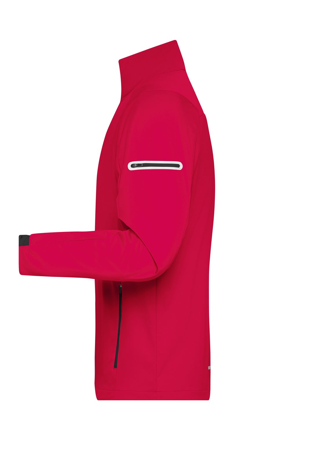 Jacke Herren Rot/Schwarz – Men's Sports Softshell Jacket, Detailansicht