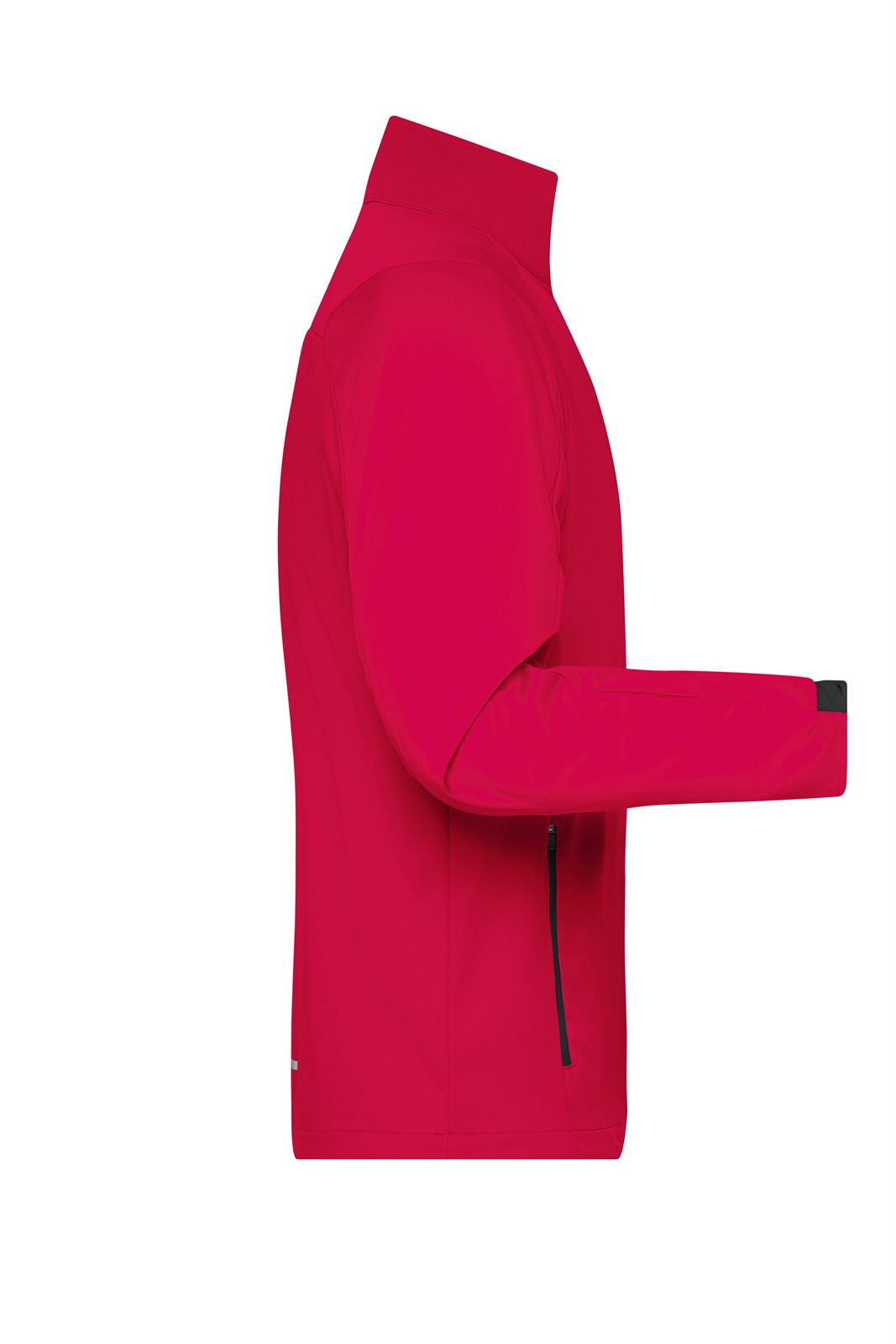 Jacke Herren Rot/Schwarz – Men's Sports Softshell Jacket, Detailansicht