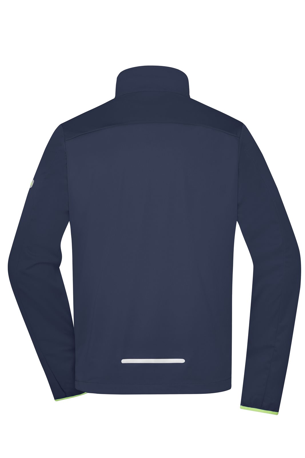 Jacke Herren Blau/Gelb – Men's Sports Softshell Jacket, Detailansicht