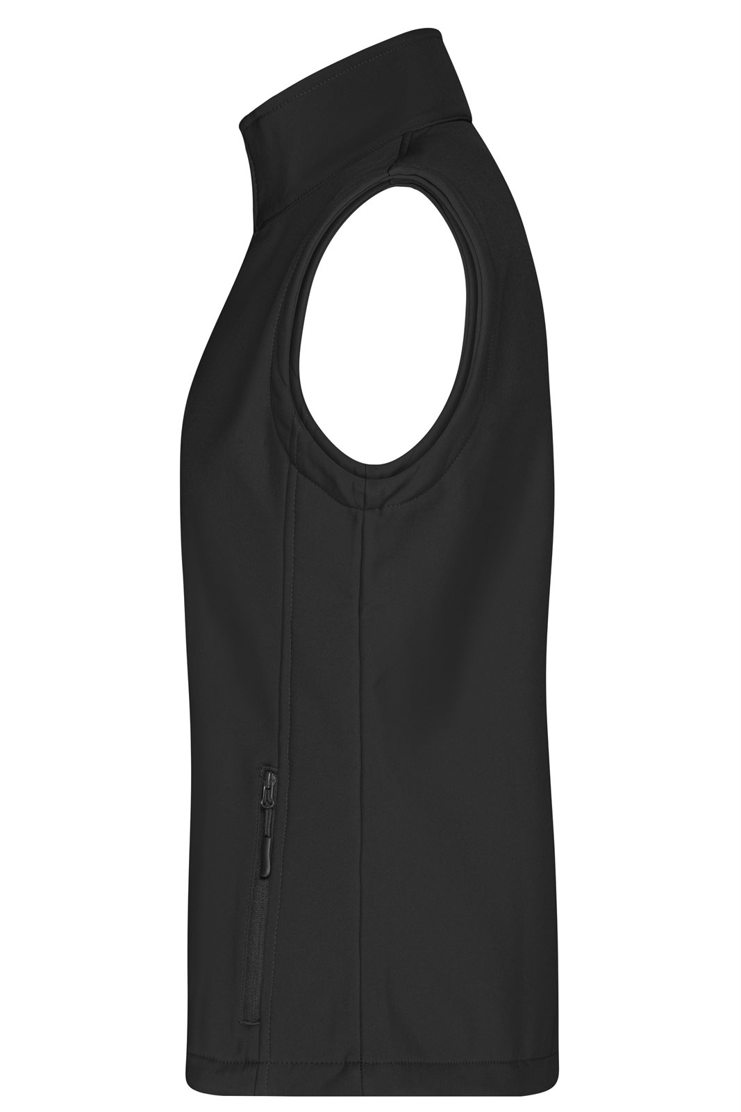 Weste Damen Schwarz – Ladies' Promo Softshell Vest, Detailansicht