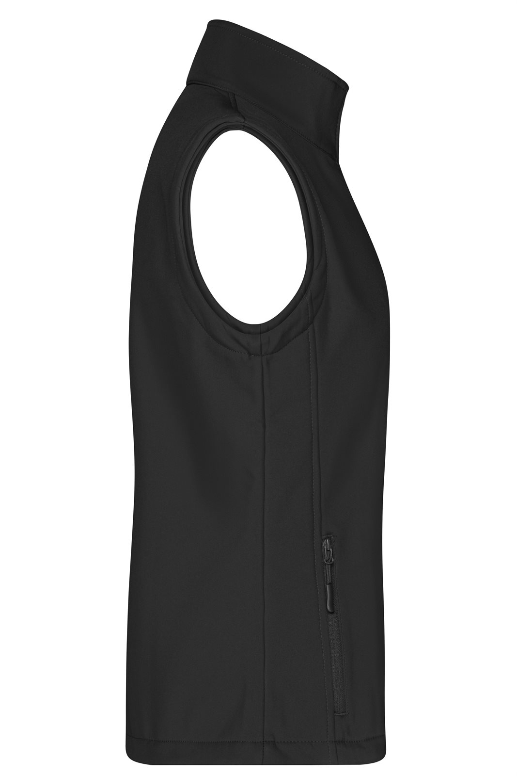 Weste Damen Schwarz – Ladies' Promo Softshell Vest, Detailansicht