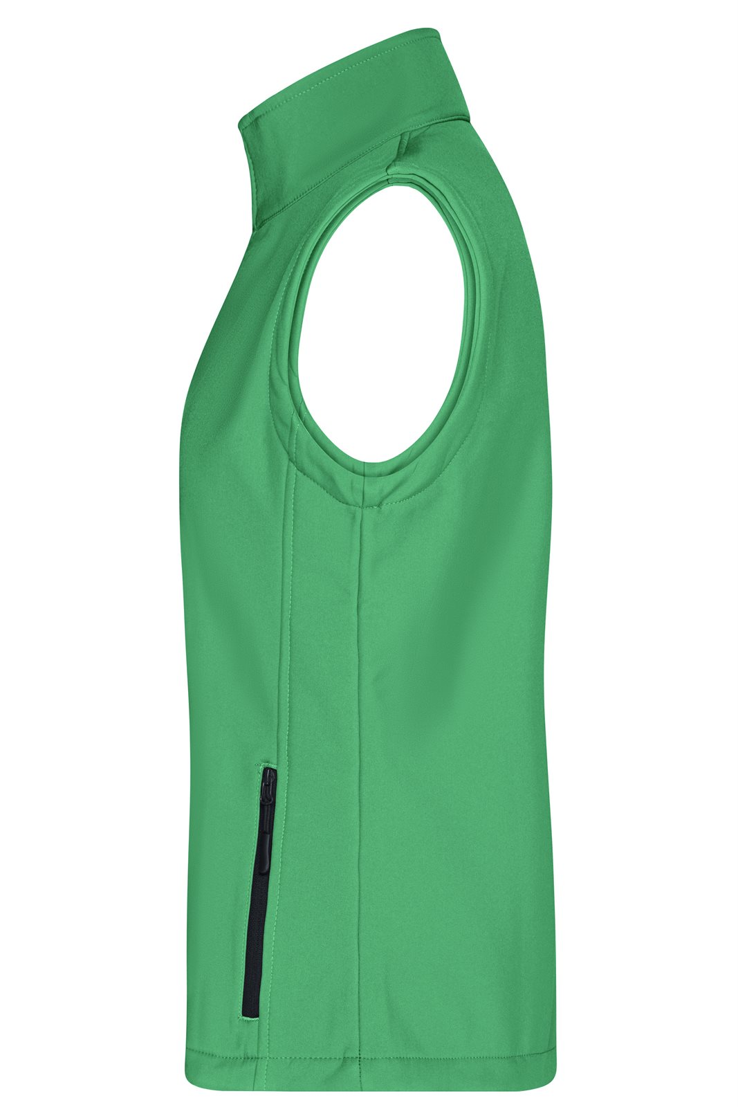 Weste Damen Blau/Grün – Ladies' Promo Softshell Vest, Detailansicht