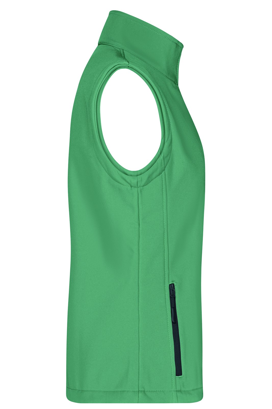 Weste Damen Blau/Grün – Ladies' Promo Softshell Vest, Detailansicht
