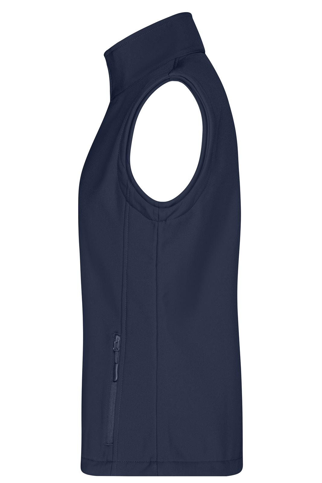 Weste Damen Blau – Ladies' Promo Softshell Vest, Detailansicht