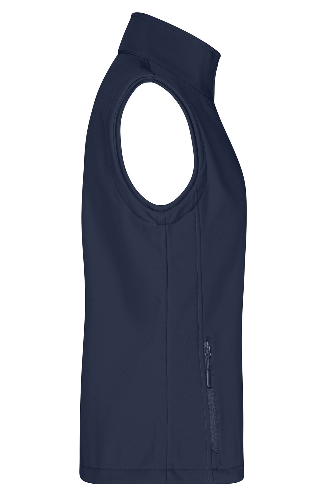 Weste Damen Blau – Ladies' Promo Softshell Vest, Detailansicht