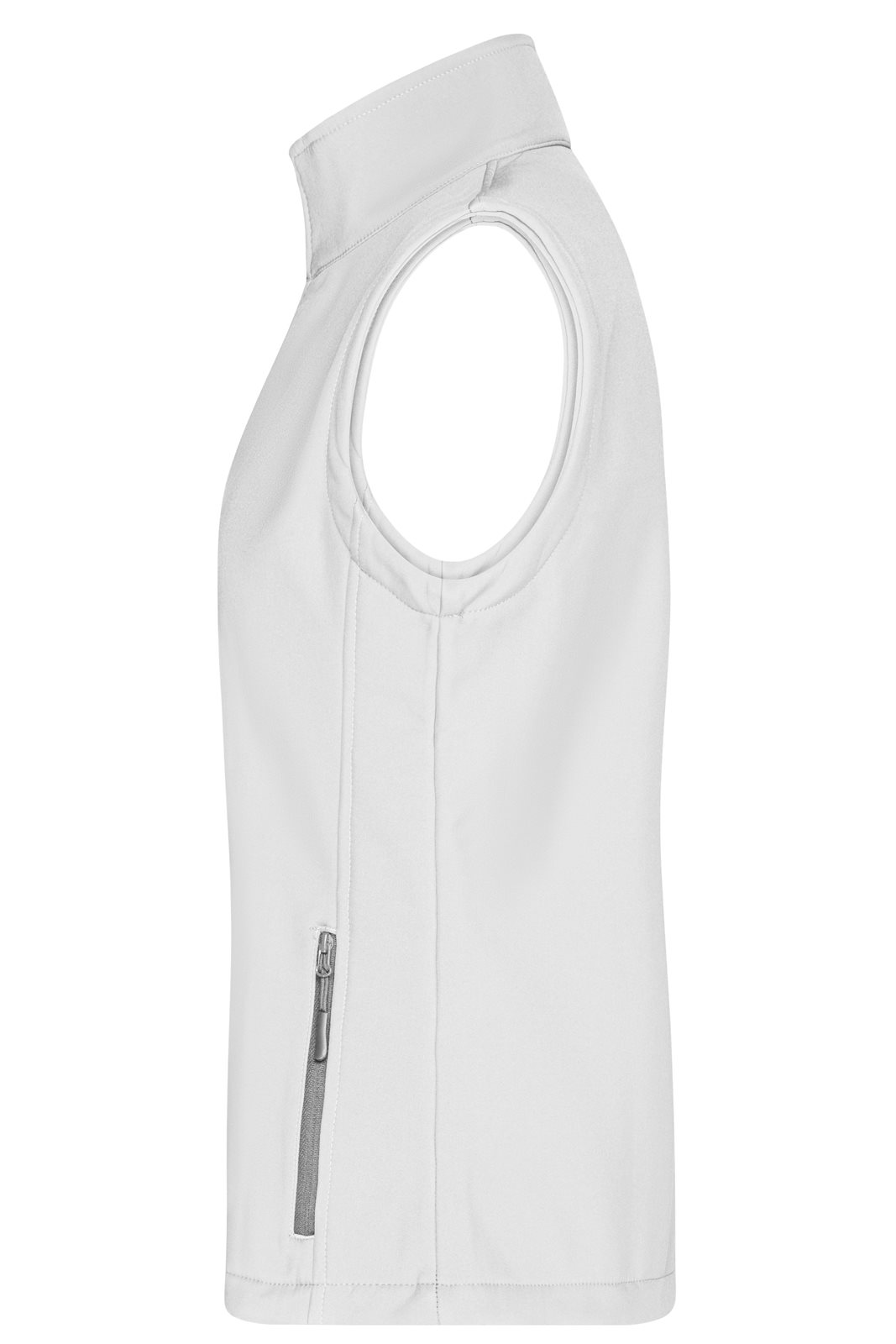 Weste Damen Weiß – Ladies' Promo Softshell Vest, Detailansicht