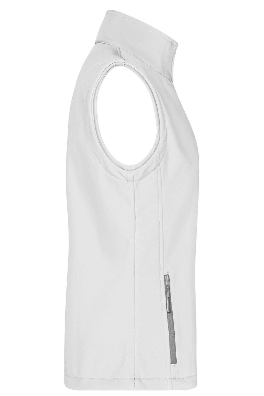 Weste Damen Weiß – Ladies' Promo Softshell Vest, Detailansicht