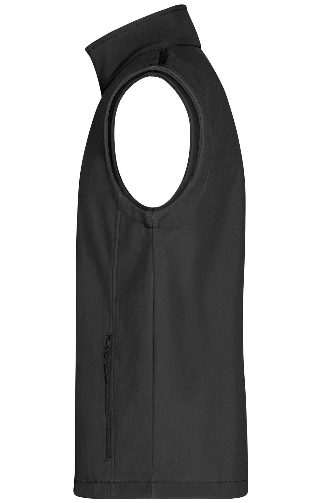 Weste Herren Schwarz – Men's Promo Softshell Vest, Detailansicht