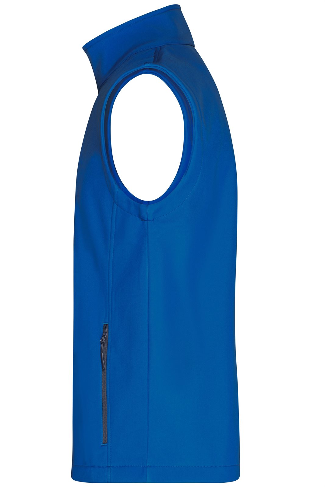 Weste Herren Blau – Men's Promo Softshell Vest, Detailansicht