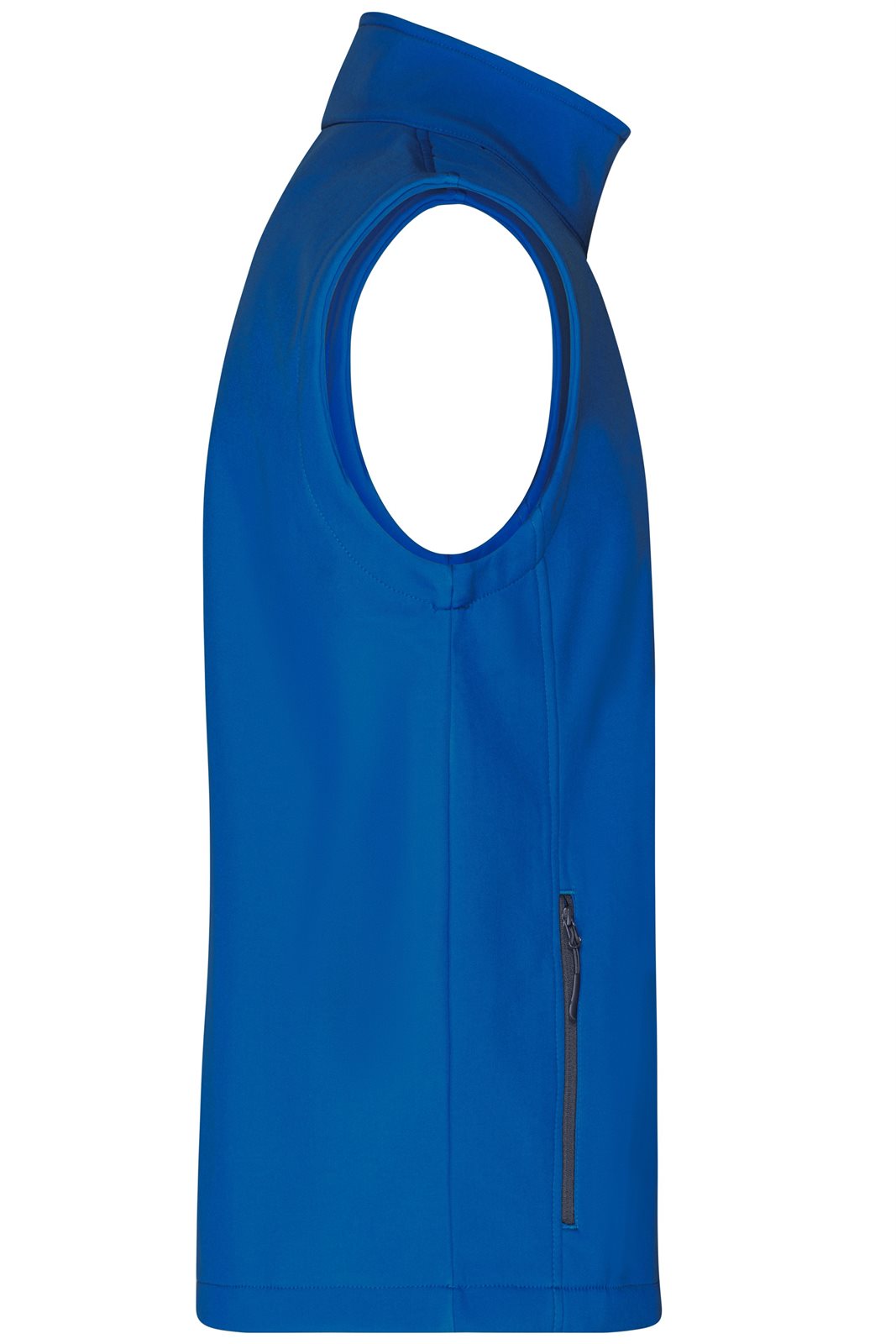 Weste Herren Blau – Men's Promo Softshell Vest, Detailansicht