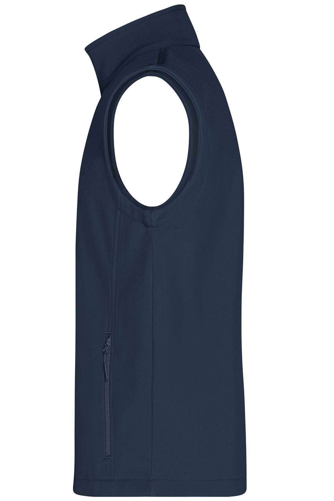 Weste Herren Blau – Men's Promo Softshell Vest, Detailansicht