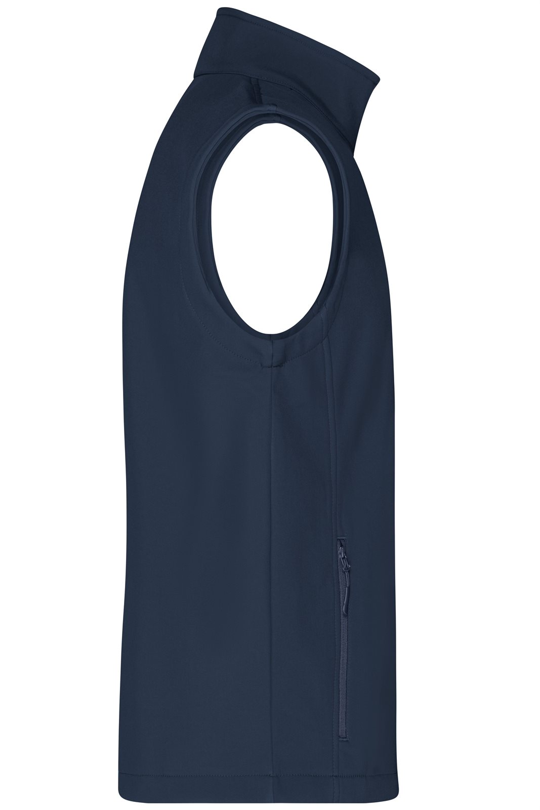 Weste Herren Blau – Men's Promo Softshell Vest, Detailansicht