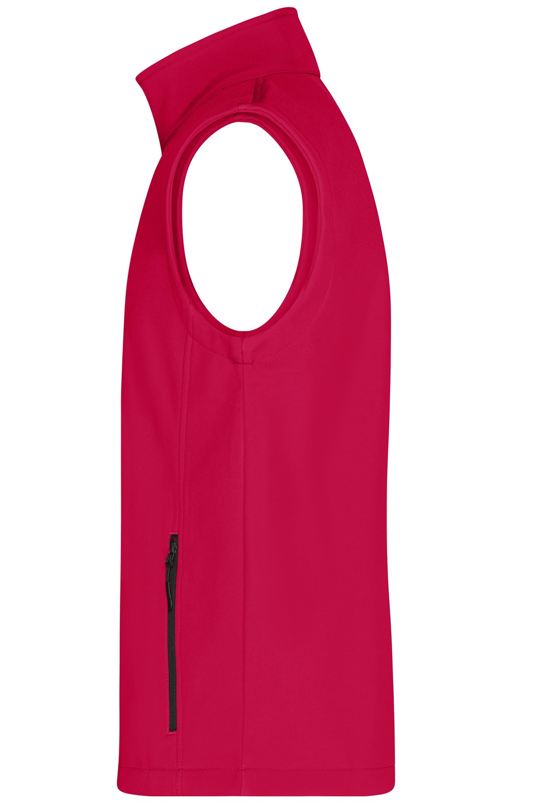 Weste Herren Schwarz/Rot – Men's Promo Softshell Vest, Detailansicht