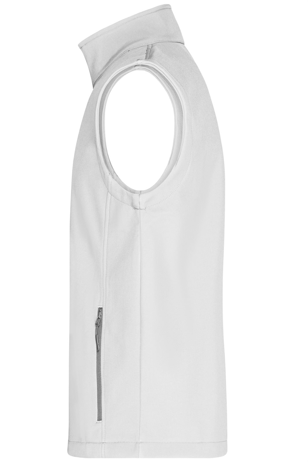 Weste Herren Weiß – Men's Promo Softshell Vest, Detailansicht
