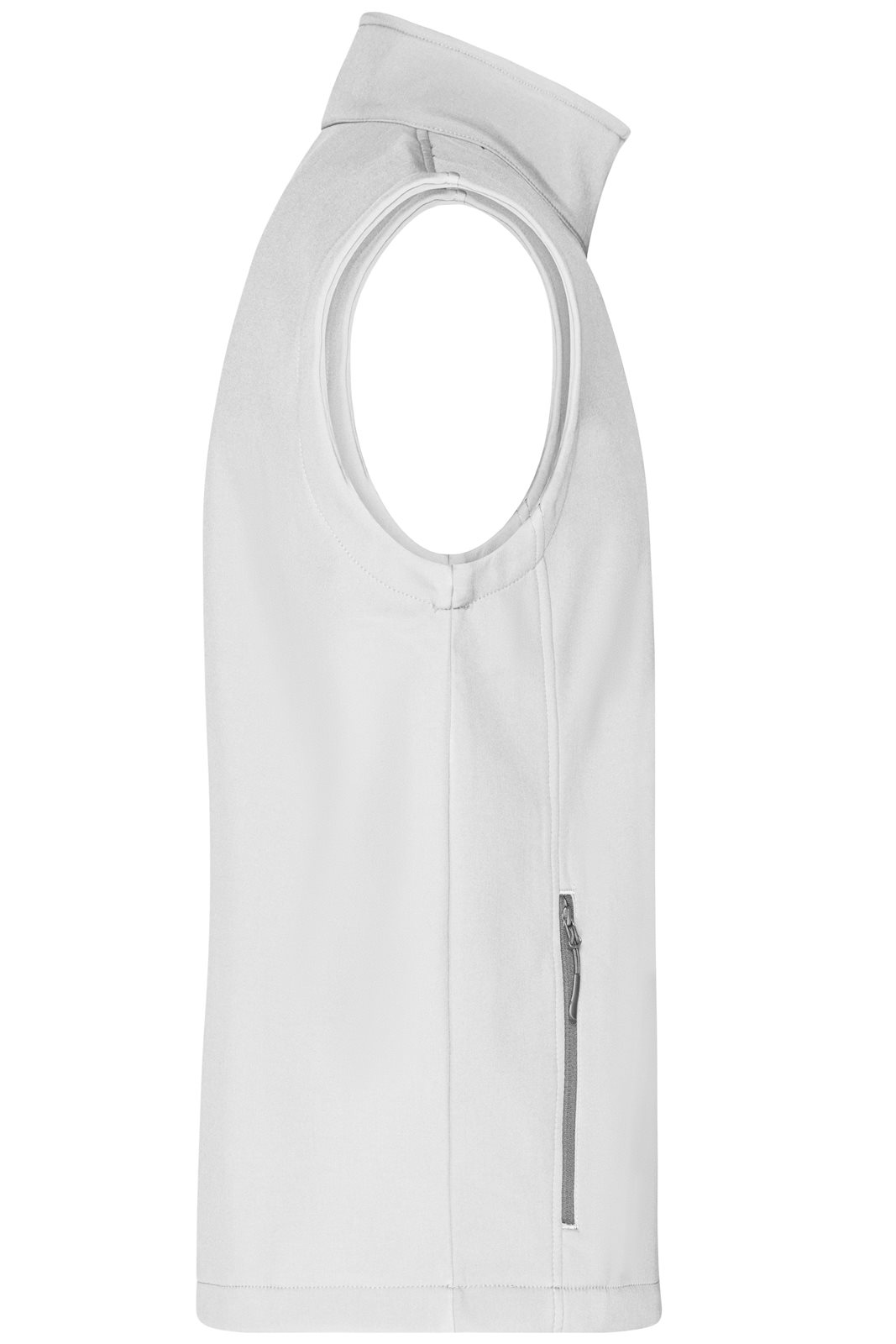 Weste Herren Weiß – Men's Promo Softshell Vest, Detailansicht