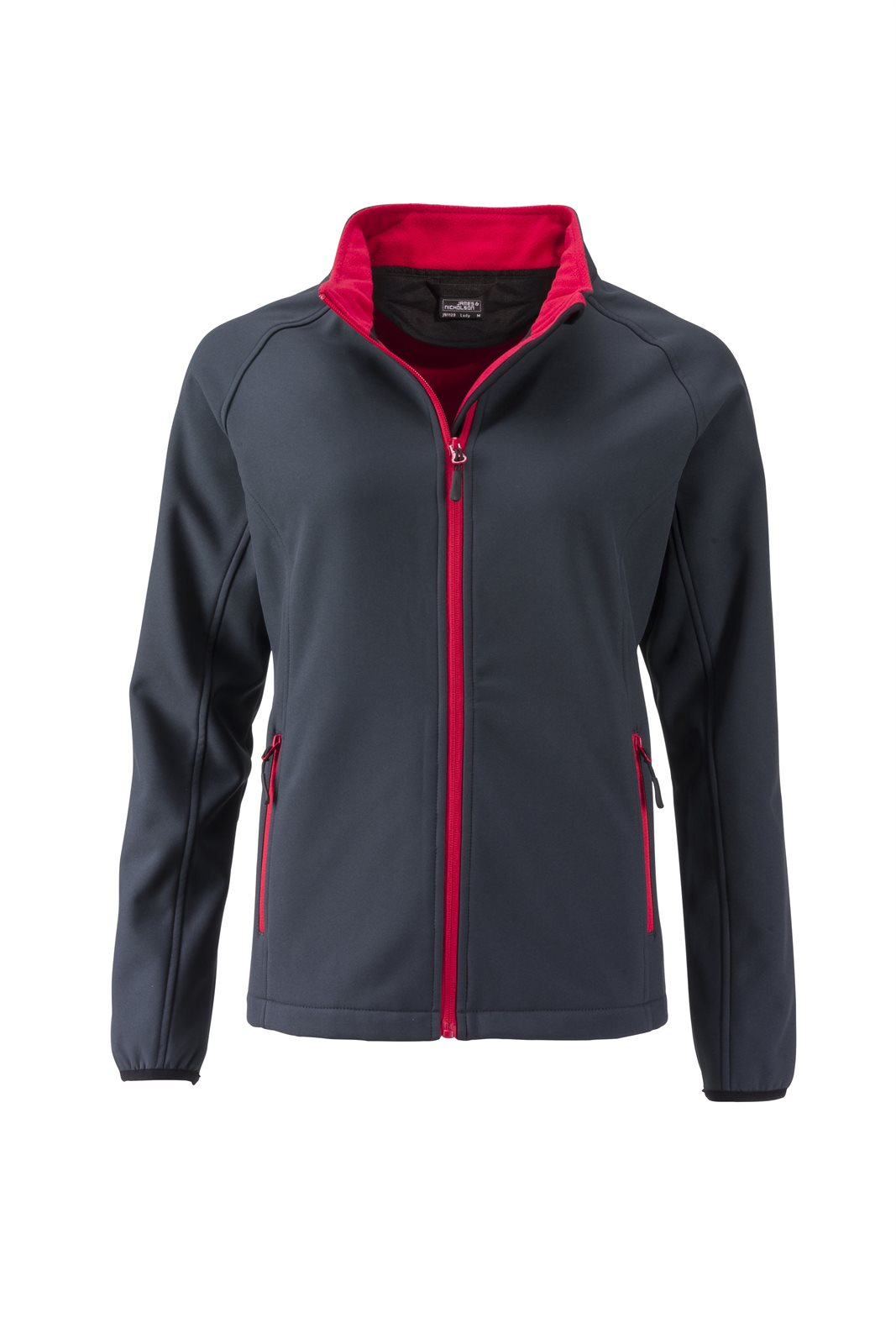 Jacke Damen Grau/Rot – Ladies' Promo Softshell Jacket