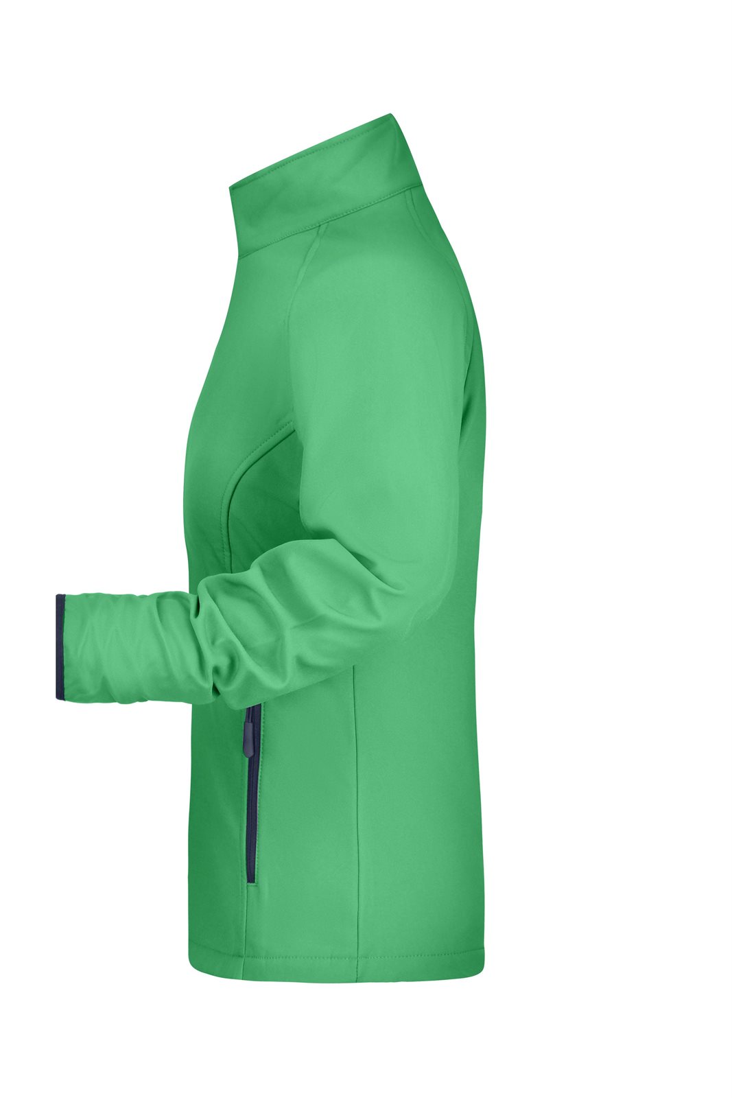 Jacke Damen Blau/Grün – Ladies' Promo Softshell Jacket, Detailansicht