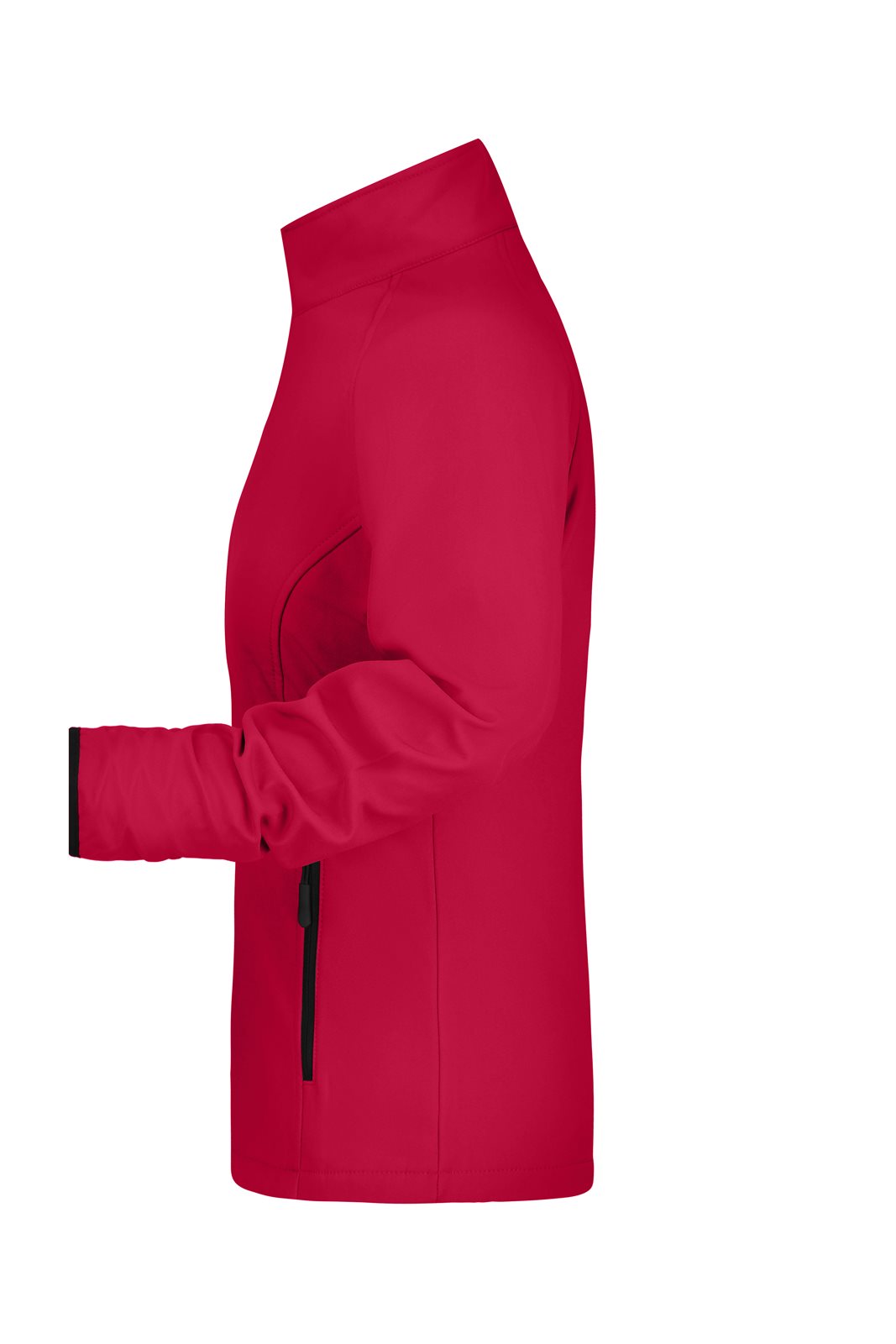 Jacke Damen Schwarz/Rot – Ladies' Promo Softshell Jacket, Detailansicht
