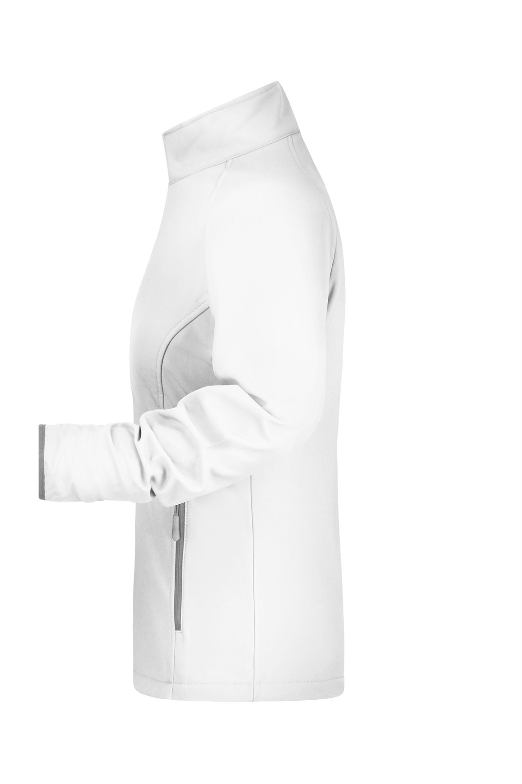 Jacke Damen Weiß – Ladies' Promo Softshell Jacket, Detailansicht