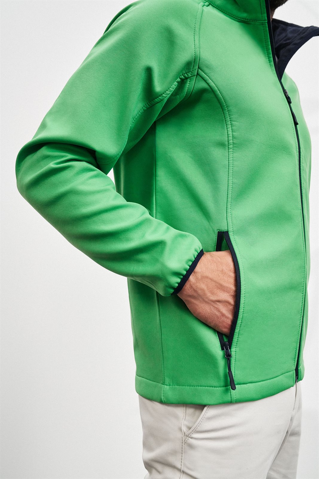 Jacke Herren – Men's Promo Softshell Jacket, Detailansicht