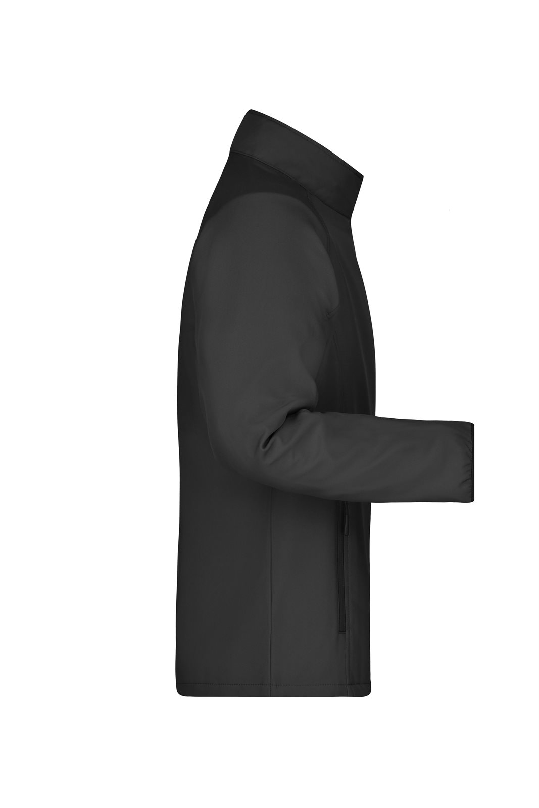Jacke Herren Schwarz – Men's Promo Softshell Jacket, Detailansicht