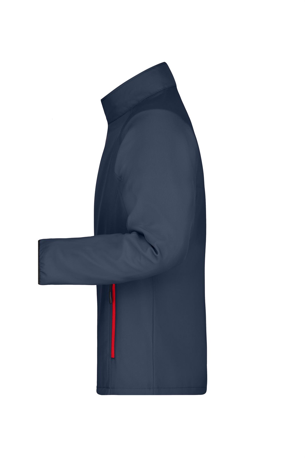Jacke Herren Grau/Rot – Men's Promo Softshell Jacket, Detailansicht