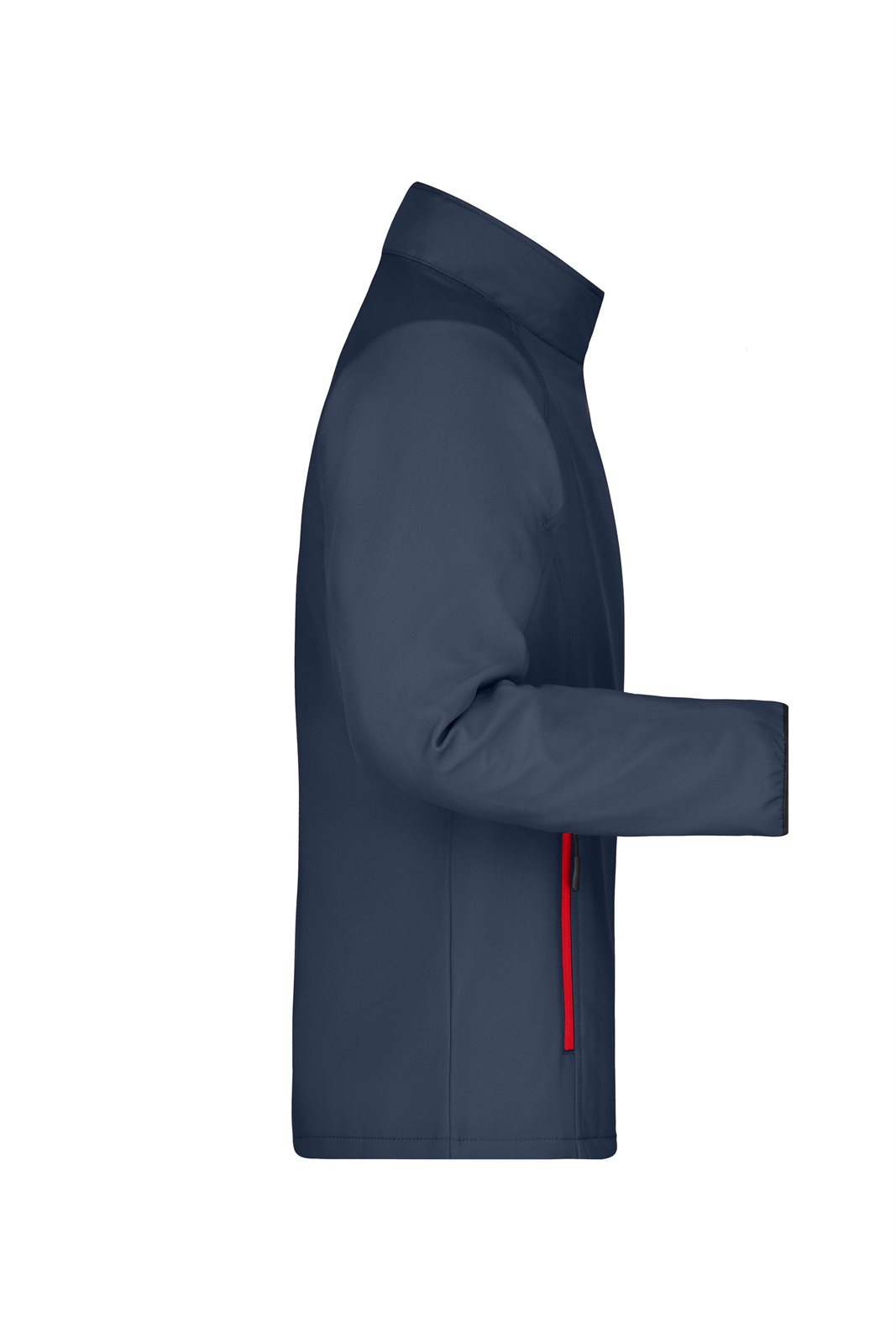 Jacke Herren Grau/Rot – Men's Promo Softshell Jacket, Detailansicht