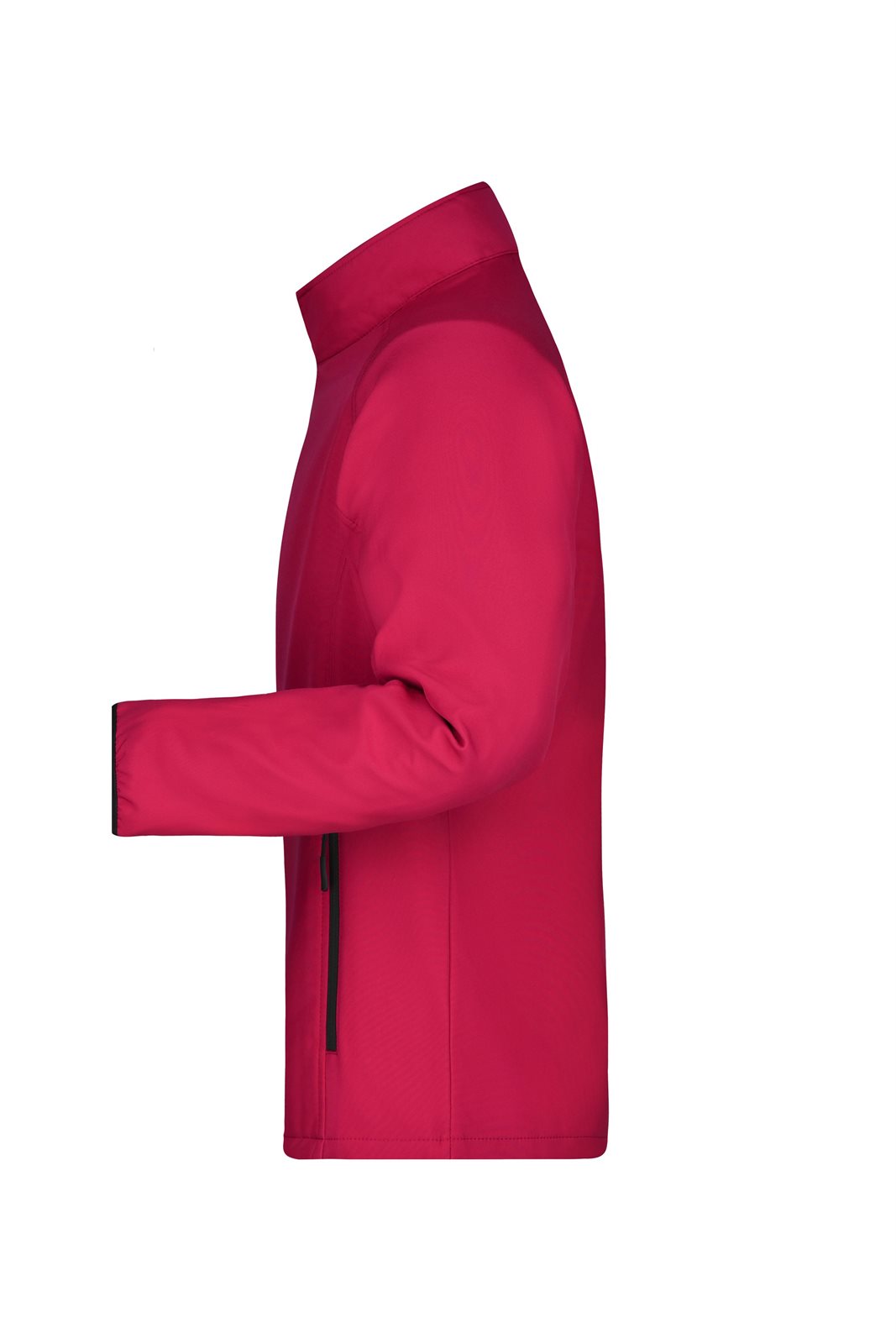 Jacke Herren Schwarz/Rot – Men's Promo Softshell Jacket, Detailansicht