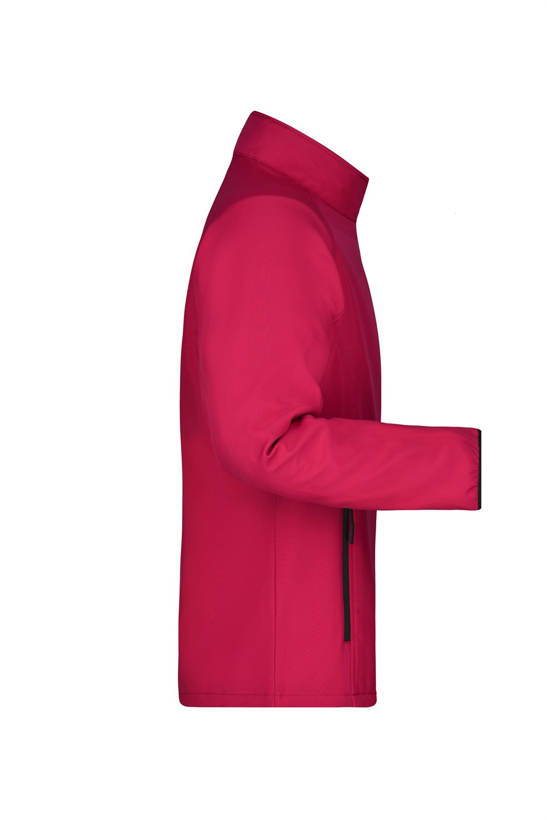 Jacke Herren Schwarz/Rot – Men's Promo Softshell Jacket, Detailansicht