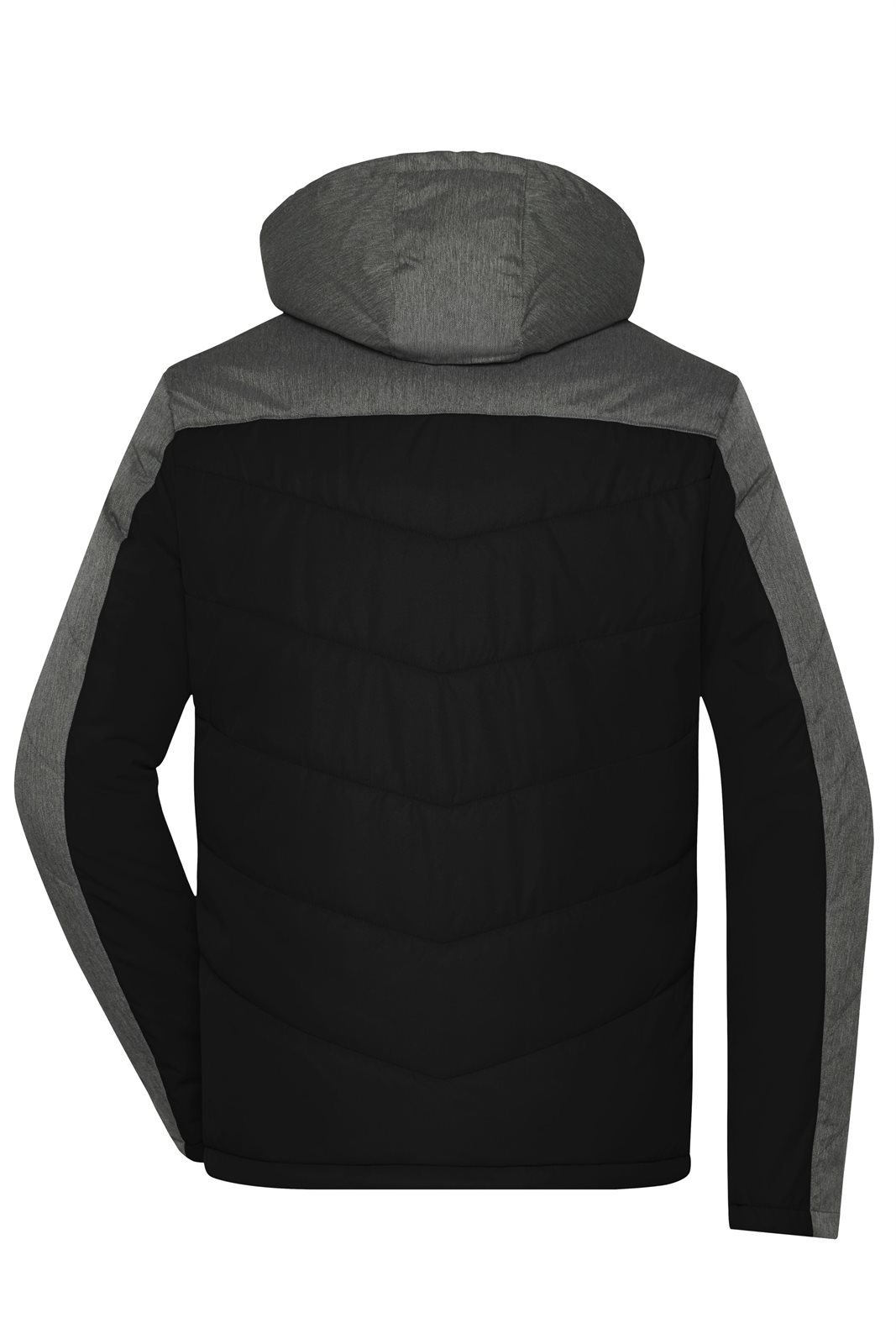 Jacke Herren Schwarz/Grau – Men's Winter Jacket, Detailansicht