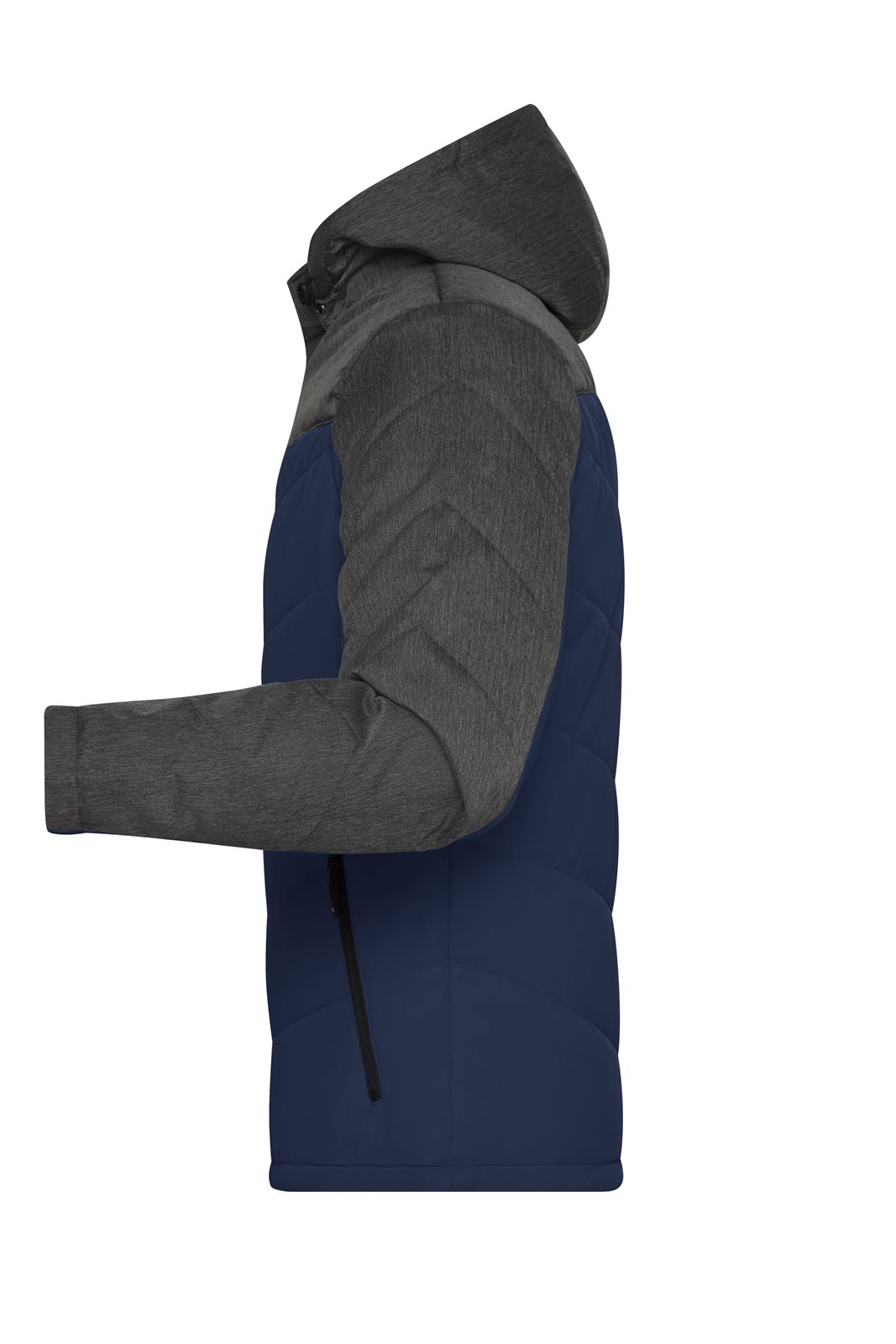 Jacke Herren Blau/Grau – Men's Winter Jacket, Detailansicht
