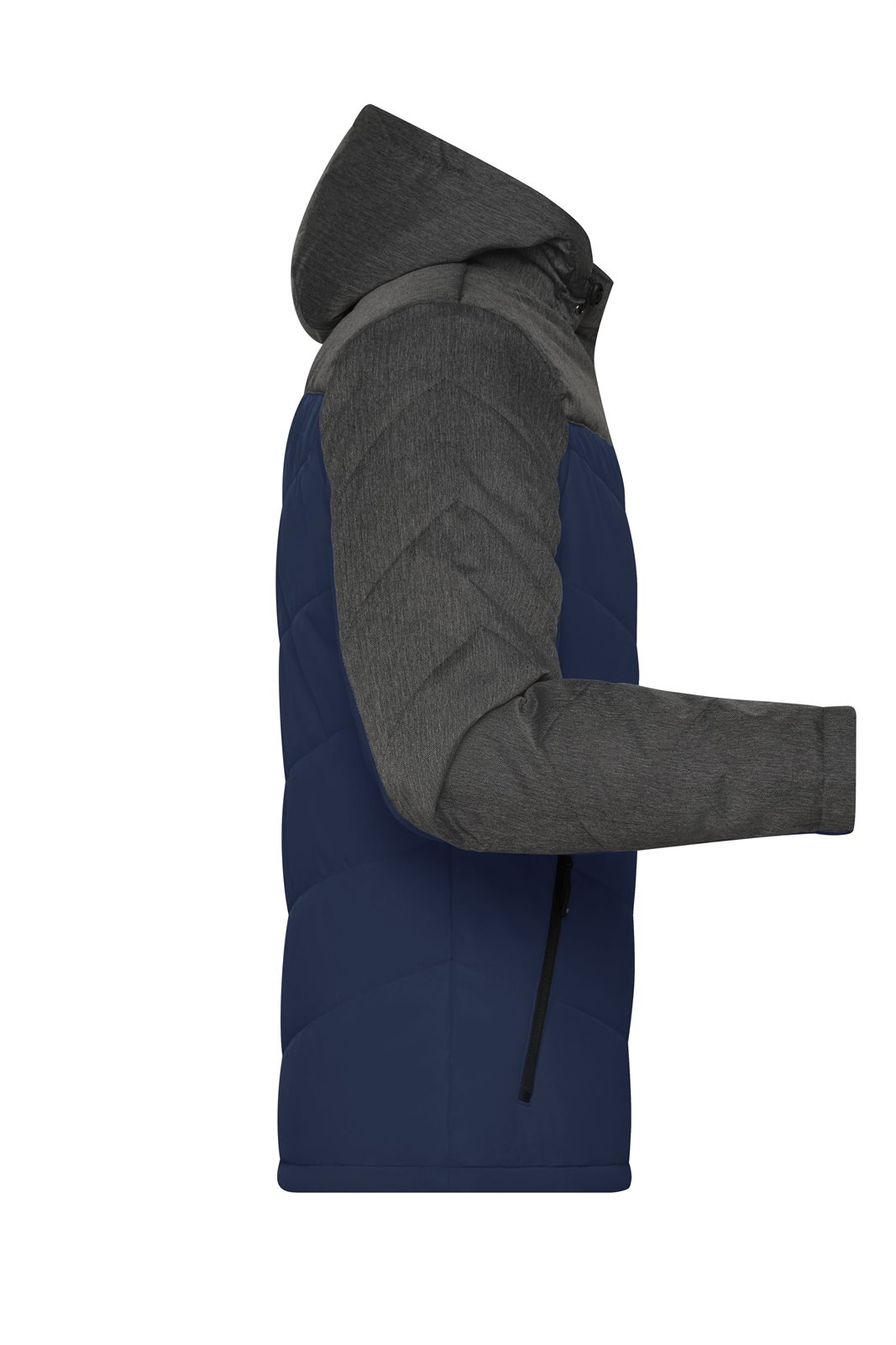 Jacke Herren Blau/Grau – Men's Winter Jacket, Detailansicht
