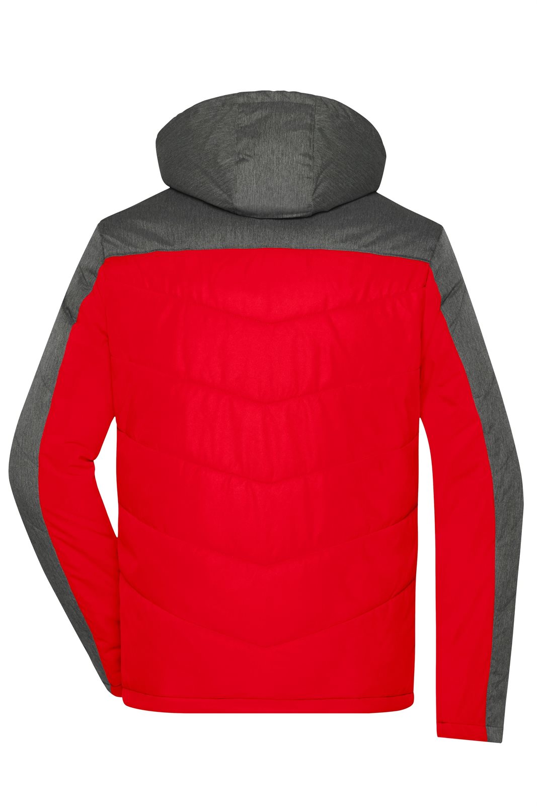 Jacke Herren Rot/Grau – Men's Winter Jacket, Detailansicht