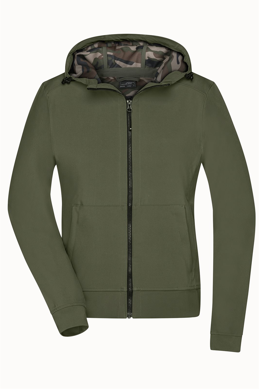 Jacke Damen Grün/Oliv – Ladies' Hooded Softshell Jacket