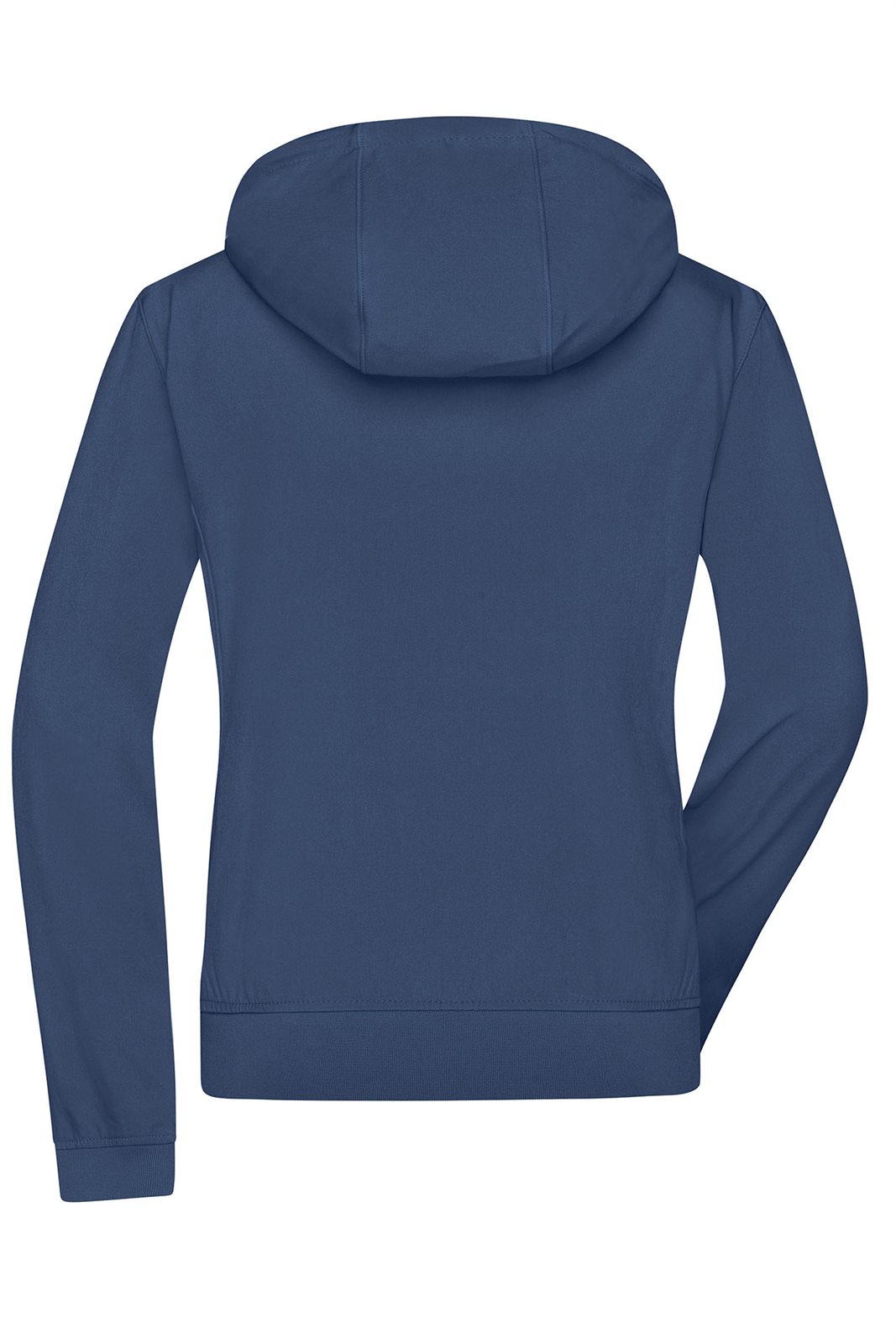 Jacke Damen Blau – Ladies' Hooded Softshell Jacket, Detailansicht