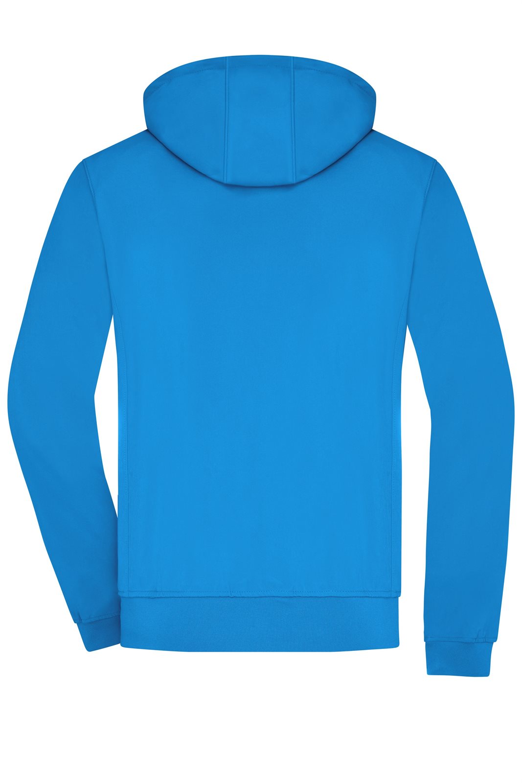 Jacke Herren Blau/Schwarz – Men's Hooded Softshell Jacket, Detailansicht