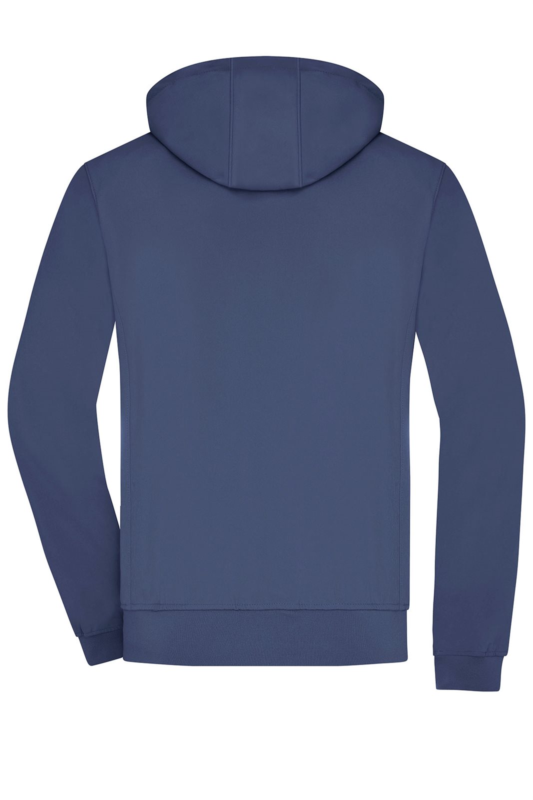Jacke Herren Blau – Men's Hooded Softshell Jacket, Detailansicht