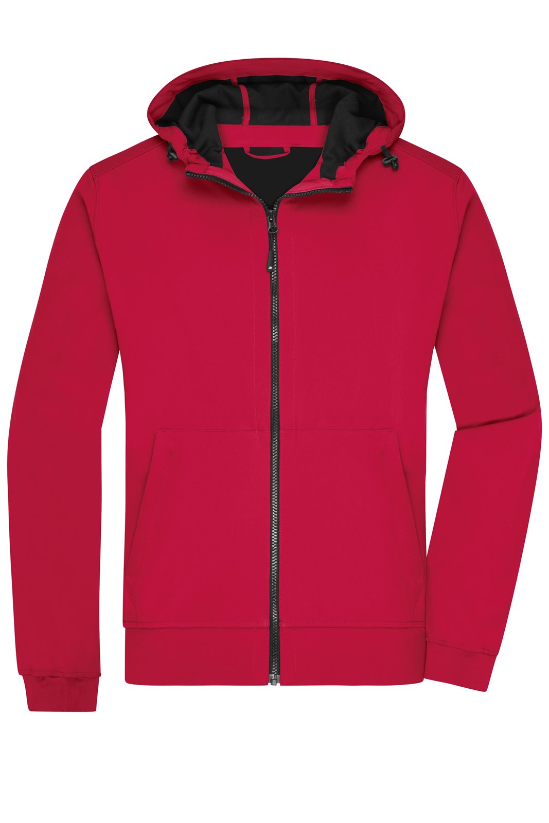 Jacke Herren Schwarz/Rot – Men's Hooded Softshell Jacket