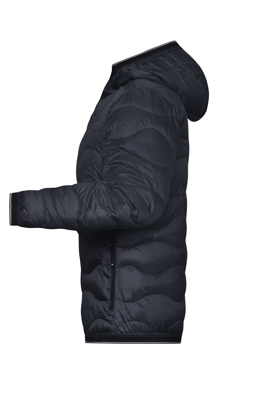 Jacke Damen Grau/Braun – Ladies' Padded Jacket, Detailansicht